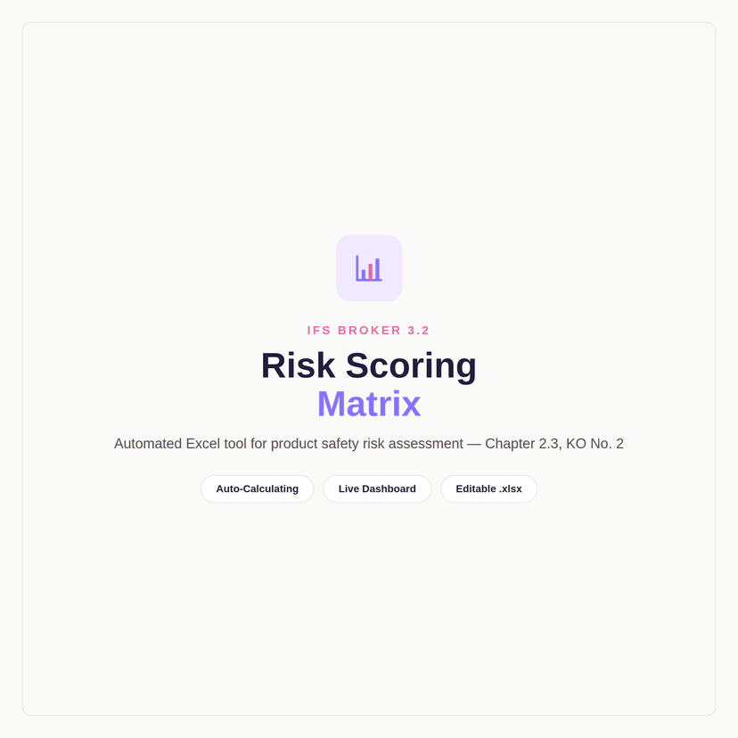 IFS Broker Risk Scoring Matrix - Excel