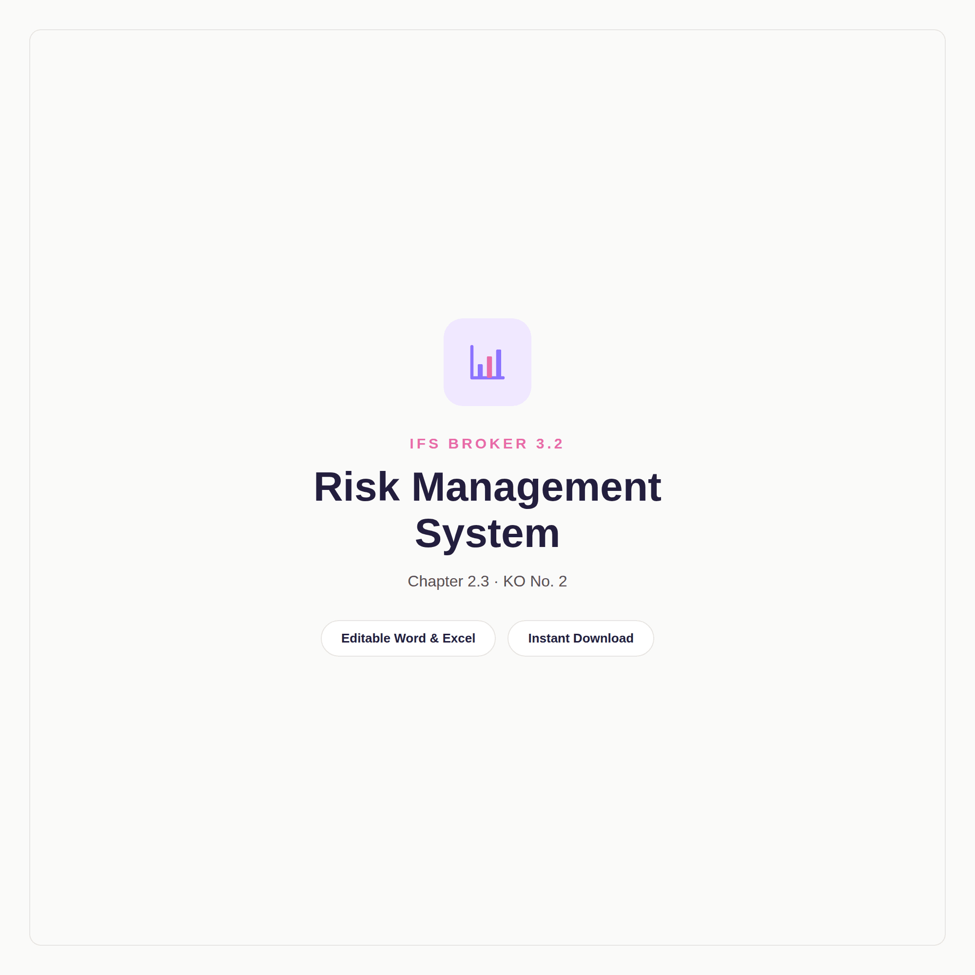 QM-202_IFS Broker 3.2 — Risk Management System Module