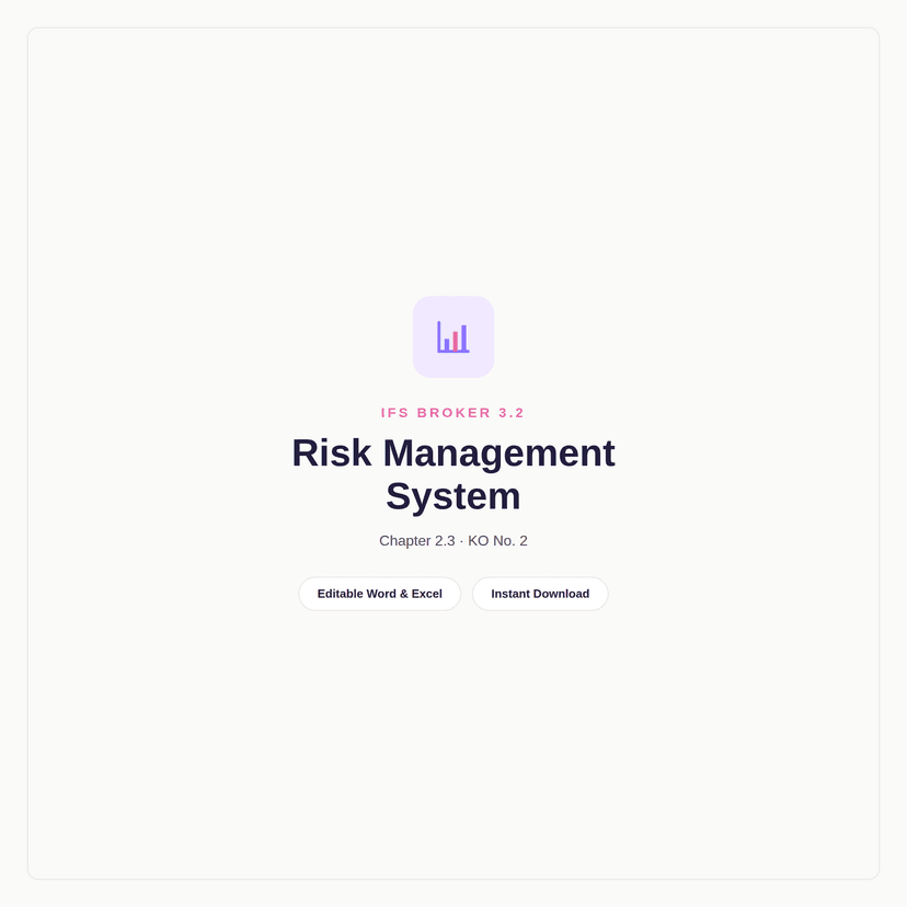 QM-202_IFS Broker 3.2 — Risk Management System Module
