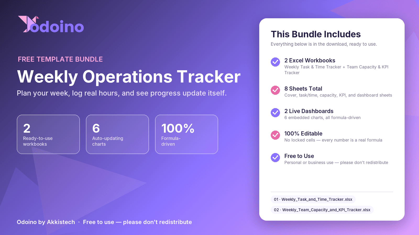 Weekly Operation Tracking Tool