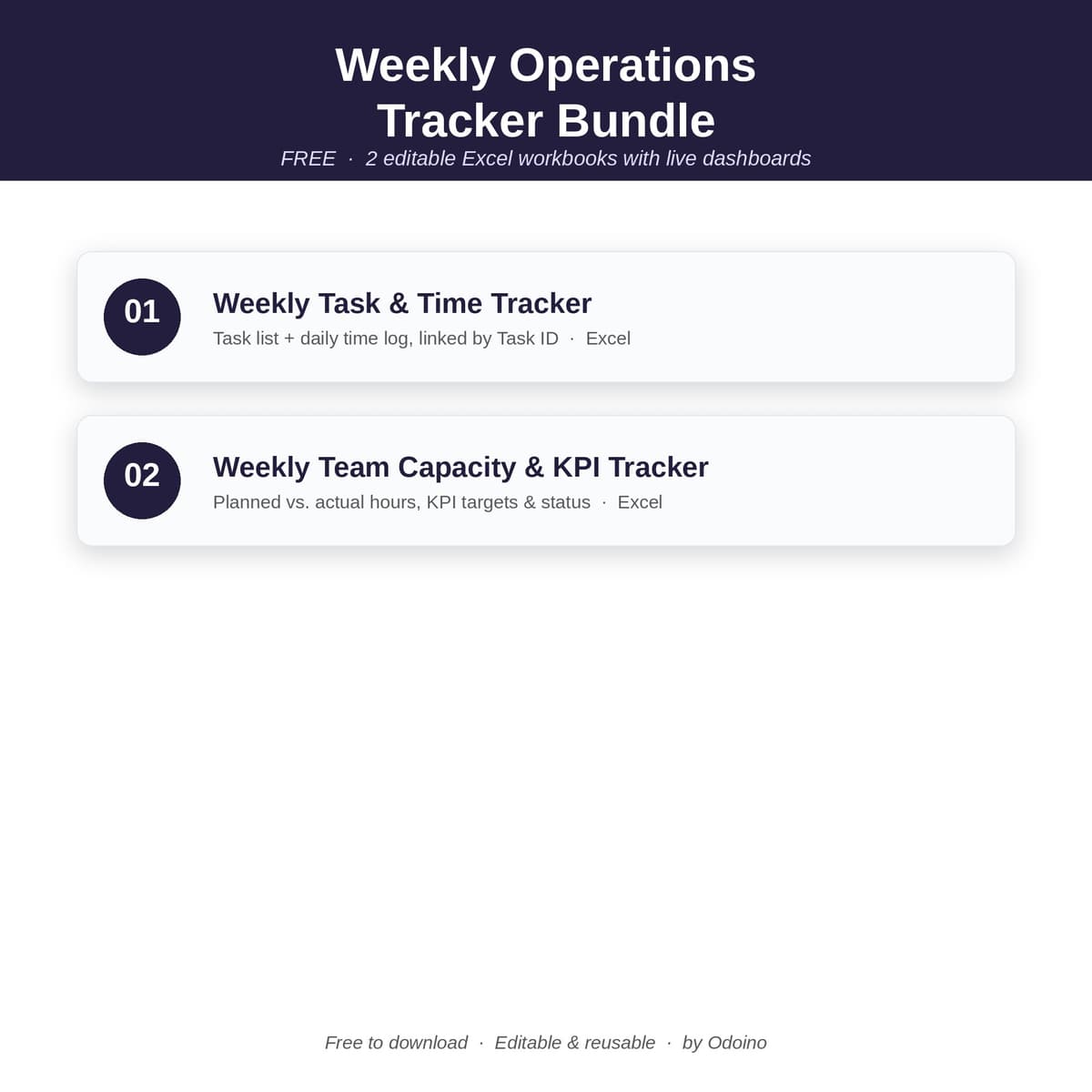 odoino weekly operation tracker 3